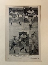 Pittsburgh Pirates Honus Wagner Fred Clarke Sam Leever 1906 Baseball 4X6 Picture