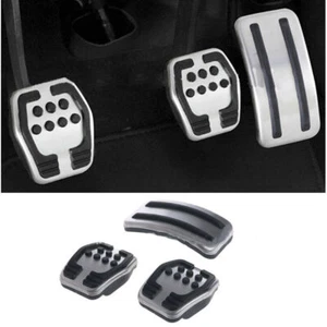 Car Brake Accelerator Clutch Pedal Covers Pad Set Manual For Ford Focus 3 MK3 - Picture 1 of 6