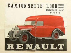  Prospectus Camion RENAULT  1000 KGS   Non daté  catalogue brochure auto  - Picture 1 of 1