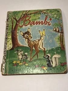 Vintage 1948 Children's A Little Golden Book ~ BAMBI ~ Disney - Picture 1 of 5