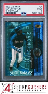 2000 UPPER DECK IONIX SHOCKWAVE #S4 KEN GRIFFEY JR. MARINERS HOF PSA 9 - Image 1 of 4
