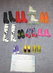 Vintage Barbie & Friend Puppe Stiefel Sportschuhe 90er Konvolut 11 Paar Mehrfarbig - Bild 1 von 6