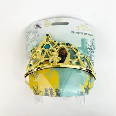 NEW Disney Princess Merida Tiara Gold Tone Crown Gems Costume Play Halloween - Image 1 of 4