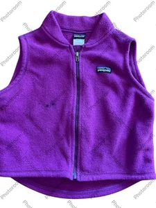 Patagonia Magenta Fleece Zip Front Vest-Play Condition - Picture 1 of 5