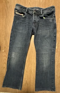 Jeans Diesel Zathan vintage para hombre 36 azul Italia bolsillos de mezclilla elásticos 36x29 - Imagen 1 de 12