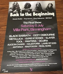 BLACK SABBATH OZZY OSBOURNE BIRMINGHAM VILLA PARK 7/5/25 EVENT POSTER 514/2000 - Picture 1 of 3