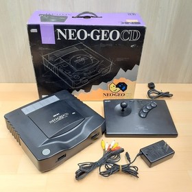 Neo Geo CD System SNK NeoGeo Top Loading Console in box with Arcade Stick &cable