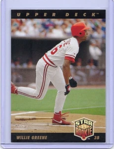 Upper Deck 1993 - Willie Greene #4 Cincinnati Reds - Imagen 1 de 2