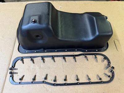 Combo de cárter de aceite doble Ford Mustang 87-93 con soportes y pernos de fábrica OEM GT Foto 1 de 4