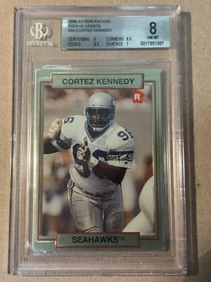 1990 Action Packed Rookie Update - Cortez Kennedy #39 (RC) BGS 8 - Image 1 of 2