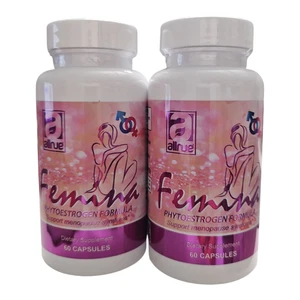 Femina Phytoöstrogen Formel pflanzliche Menopause Unterstützung Ergänzung 120 Kapseln - Bild 1 von 3