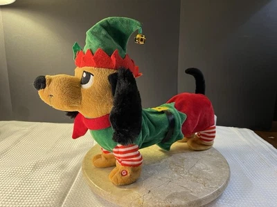 GEMMY Dancing Singing Christmas Dog -Sings Wobble By VIC Super Fun! - Image 1 of 4