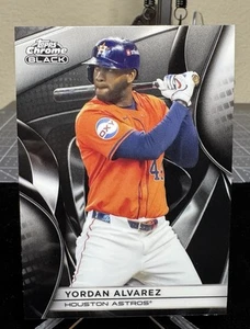 2025 Topps Chrome Black Yordan Alvarez Houston Astros #58 SP - Foto 1 di 2