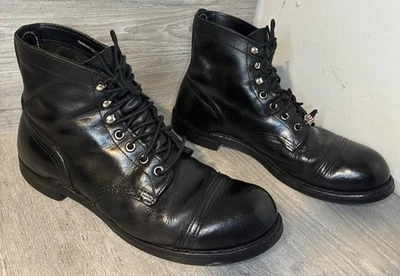 经典红翼 8114 铁侠帽头靴 10 丁腈软木工作服靴 — 第 1/4 张图片