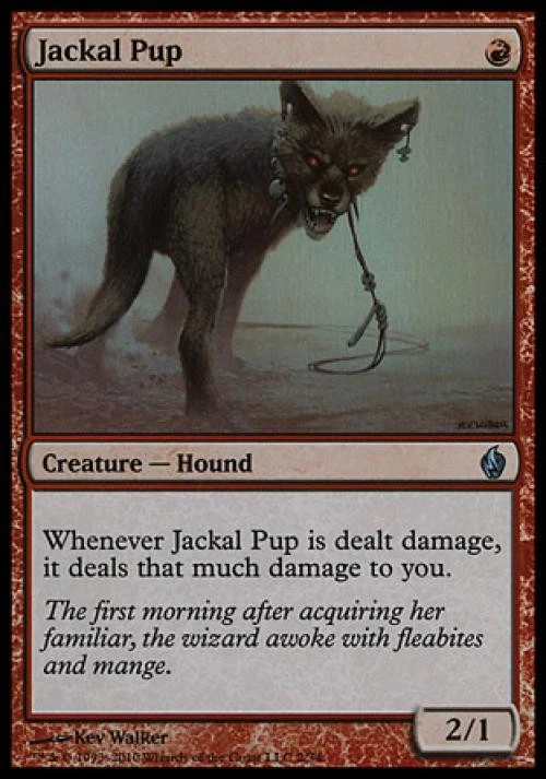 Jackal Pup -Foil Medium Play MTG Premium Deck Series: Fire and Lightning - Image 1 of 1
