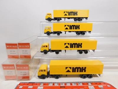 4X Wiking H0 1:87 542 Modello Sattelzug/SZ MB 1626 IMK Mint+Box #DD728-0,5 - Immagine 1 di 4