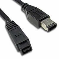 1.8 metres Firewire 9 to 6 pin Cable 1.8m IEEE1394 DV out to PC Lead - Image 1 of 1