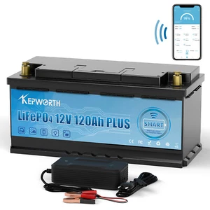 120Ah Bluetooth 12V Lithium Batterie LiFePO4 H190 Akku 20,000 Zyklen Solar Boot - Bild 1 von 15