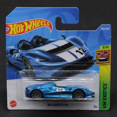 Hot Wheels LB McLaren Elva 203/250 HW Exotics 6/10 Auto 1:64 2022 - Immagine 1 di 2