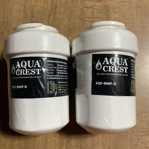 Paquete de 2 filtros de agua de repuesto para refrigerador Aqua Crest AQF-MWF-D sellados - Imagen 1 de 4