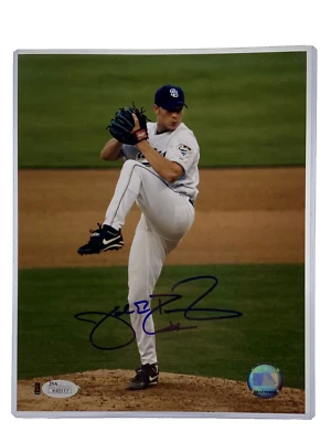 Jake Peavy autographed San Diego Padres 8x10 photo JSA signed auto - Image 1 of 2