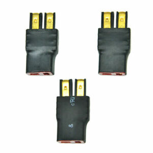 3X Male Traxxas to T-plug Female Connector Adapter US IN STOCK