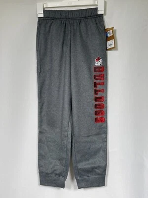 Georgia Bulldogs NCAA Rivalry Threads Boys Gray Poly Joggers NWT - Image 1 of 4