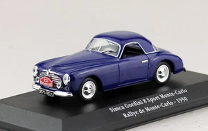 Simca Gordini 8 Sport Monte Carlo blau 1950 1:43 Atlas Modell  - Bild 1 von 3