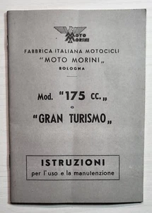 1957 Original Broschüre Wartungskit Moto Morini 175 Cc Gran Turismo - Bild 1 von 3
