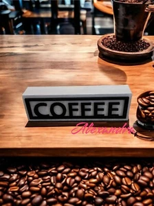 Coffee Bar Wooden Sign Kitchen Decoration Farmhouse Decor New - Picture 1 of 6