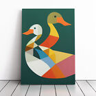 Duck Cubism Canvas Wall Art Print Framed Picture Home Decor Living Room Bedroom