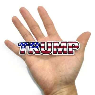 1pc Fashion Trend Flag Style Embroidered Cloth Patch Iron On 4 3/4 x 1 1/8 inch - Image 1 of 3