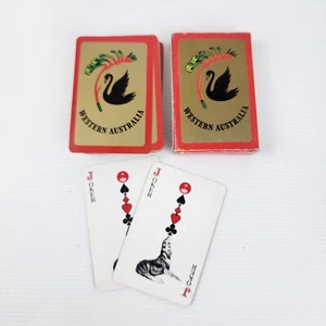 Vintage Fairy Brand Playing Cards Western Australia Black Swan Complete Deck  - Picture 1 of 6