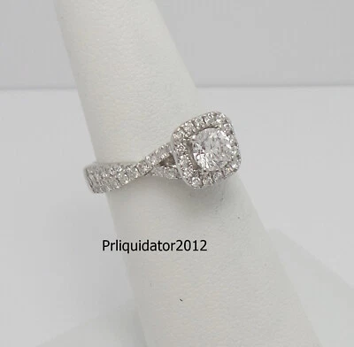 Vera Wang Love 1CT Natural Diamond Engagement Wedding Bridal Ring 14K White Gold - Image 1 of 4