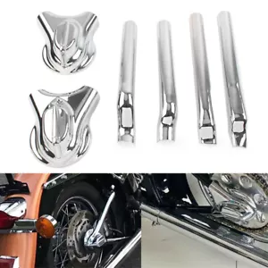 Für Harley Softail FXST FXSTC FLSTC Heck Phantom Schwinge Achse Abdeckung Kit Chrom - Bild 1 von 6