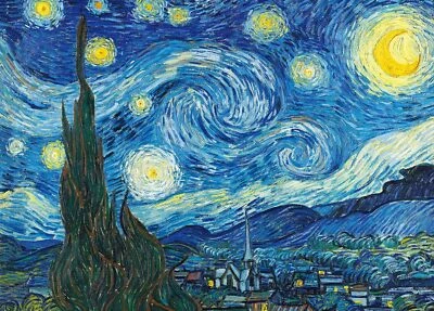 Epoch 2000 Piece Jigsaw Puzzle Puzzle Super Master EX Starry Night Super Sm - Image 1 of 2