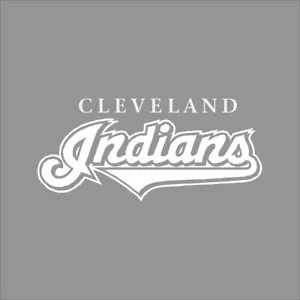 Cleveland Indians #4 MLB Team Logo 1 Color Vinyl Decal Sticker Window Car Wall - Picture 1 of 7