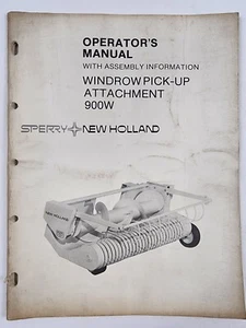 New Holland 900W Windrow Pick-Up Attachment Owner Operator & Assembly Manual '83 - Picture 1 of 7