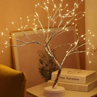Mini Lampada Tavolo Comodino Albero Bonsai Luce Led Casa Uffici salone e camera  - Immagine 1 di 4