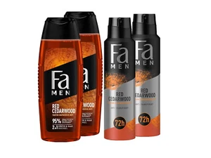 FA Duschgel 2x 250 ml & Deospray 2x 150 ml, Men Red Cedarwood, 4er Set Men - Bild 1 von 9