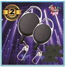 Lanyard Retractable Card Reel Easily Pull Tag Clip ID Card Holder,Retractable x2