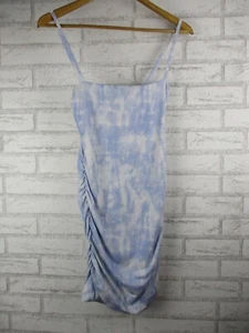 Kookai womens bodycon dress purple white tie dye , 0 34-36 strappy - Picture 1 of 10