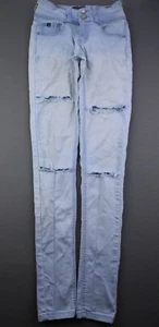 Damen Wachs Jeans Los Angeles Skinny Mid Rise Distressed Light Größe 1 (24x30) - Bild 1 von 10