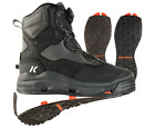 Korkers DarkHorse Wading Boots with Kling-On & FELT Kling-On Soles 13 NEW