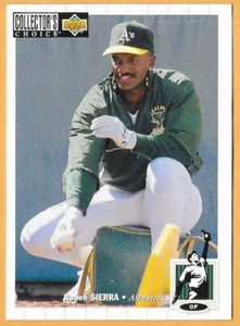 ATLETISMO RUBEN SIERRA OAKLAND #258 - CUBIERTA SUPERIOR A ELECCIÓN DE COLECCIONISTA CASI NUEVO - MONTADO 1994 - Imagen 1 de 2