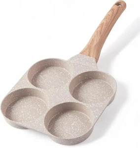 H&E Egg Pan Omelette Pan, 4-Cup Nonstick Granite Omelette Skillet - Picture 1 of 5