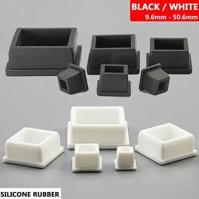 9-50mm Square Silicone Rubber Blanking Plugs  Pipe End Caps Stopper Insert Seals • 16.38£