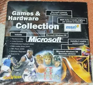 GAMES & HARDWARE COLLECTION - MICROSOFT - WINDOWS 98 - CD VINTAGE - Foto 1 di 3