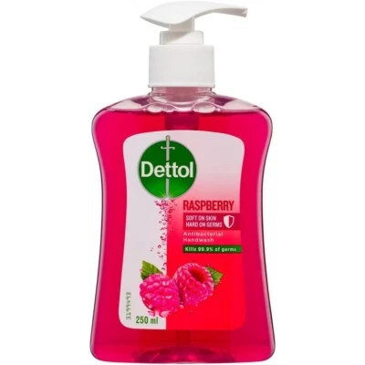 Dettol Antibacterial Liquid Hand Wash Pump Raspberry 250ml - Image 1 of 4