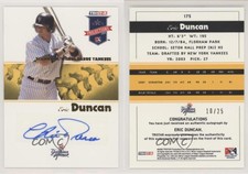 2008 TRISTAR PROjections Yellow Auto /25 Eric Duncan #175 Auto